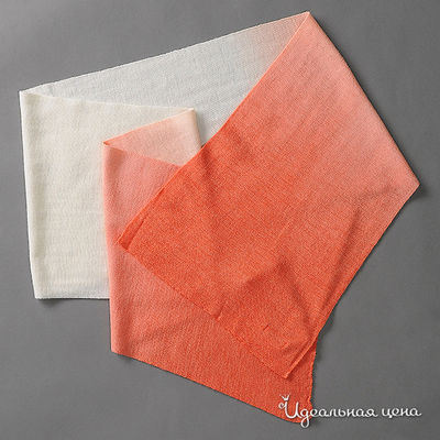 Шарф Gulliver, цвет цвет белый / коралловый