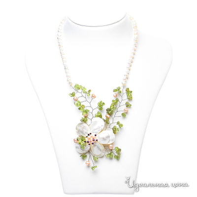 Колье Migura, цвет белый, зеленый