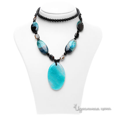 Колье Migura, цвет черный, голубой