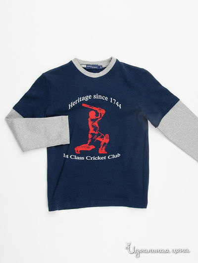 Футболка для мальчика Junior Republic, цвет синий Junior Republic, цвет 425-синий