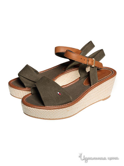 Босоножки Tommy Hilfiger, цвет оливковый Tommy Hilfiger, цвет DUSTY OLIVE902