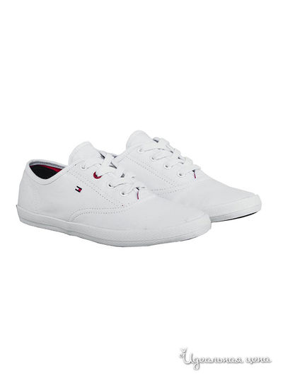 Кеды Tommy Hilfiger, цвет белый Tommy Hilfiger, цвет WHITE100