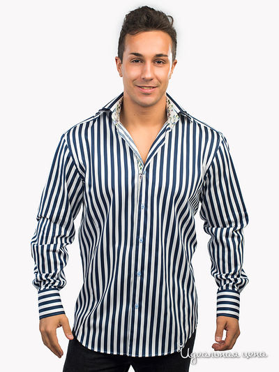 Рубашка Jess France, цвет белый, синий