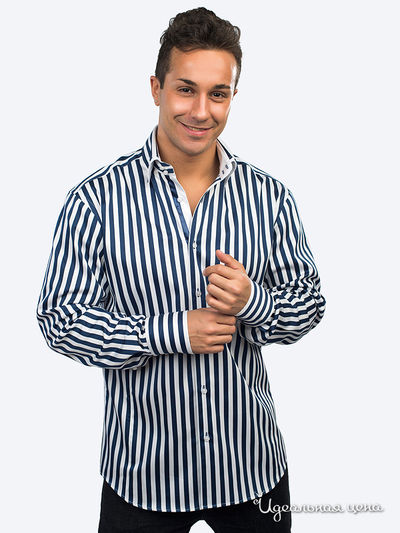 Рубашка Jess France, цвет белый, синий