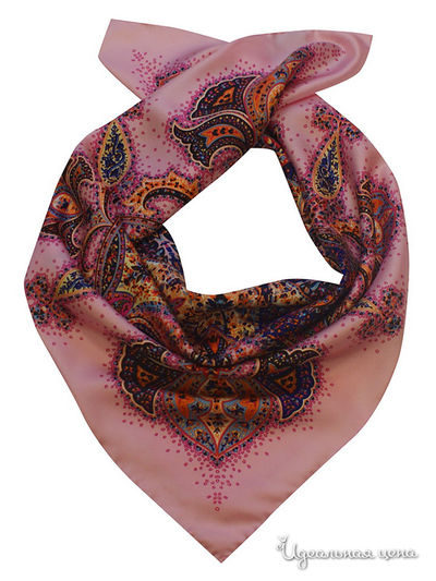 Платок, 90*90 см Moltini, цвет розовый