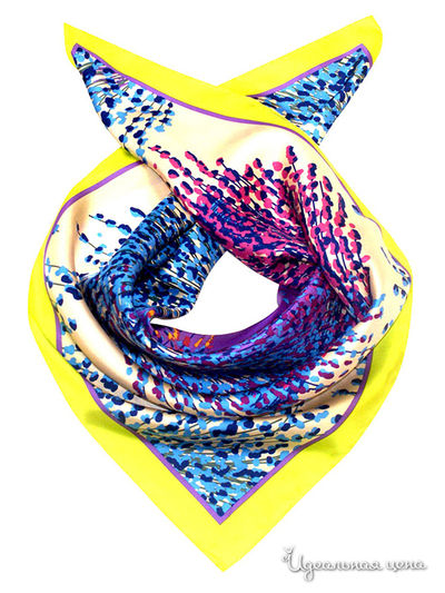 Платок, 90*90 см Moltini, цвет молочный