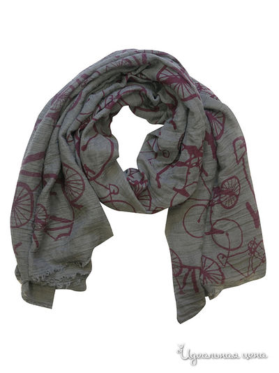 Палантин, 180*110 см Moltini, цвет серый