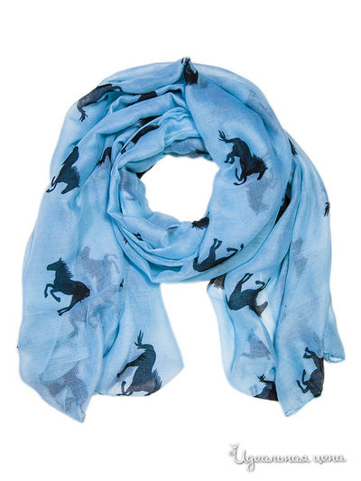 Палантин Moltini, цвет голубой