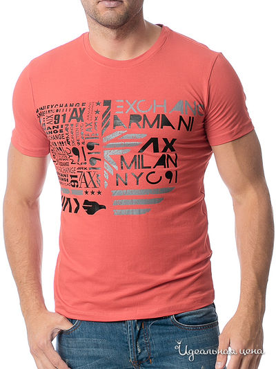 Футболка Armani, цвет алый