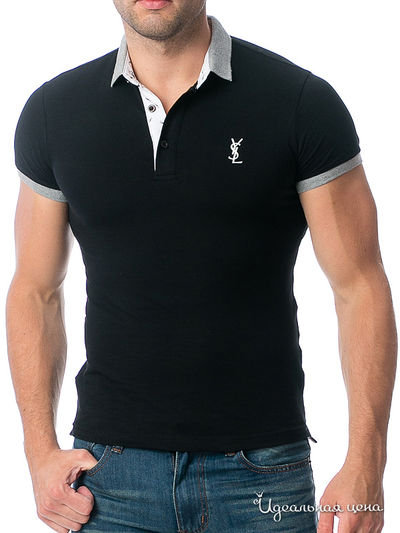 Поло YSL, цвет черный