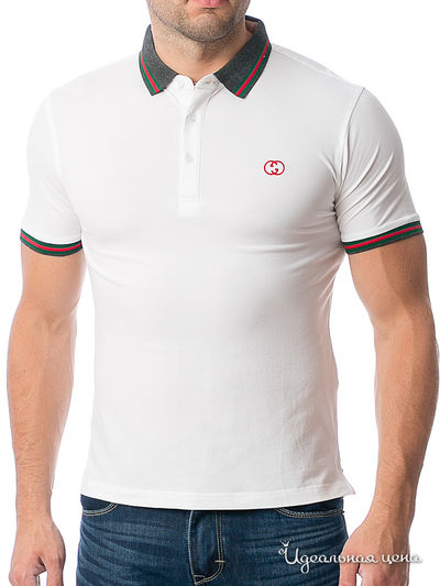 Поло Gucci, цвет белый