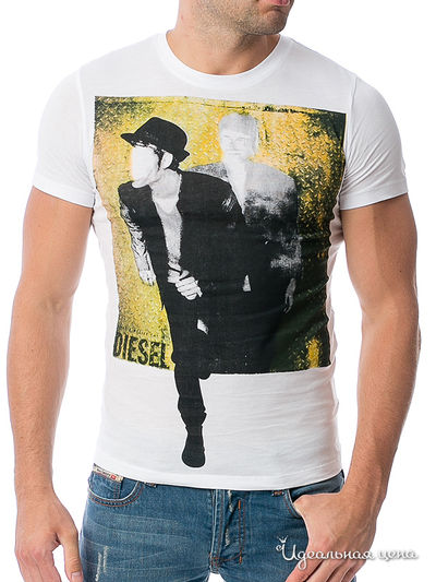 Футболка Diesel, цвет белый