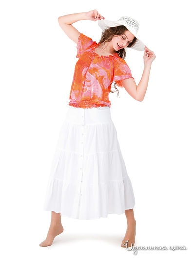 Блуза  Valeria Lux, цвет оранжевый