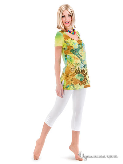 Блуза Valeria Lux, цвет зеленый