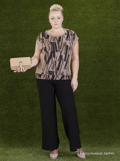 Блуза Valeria Lux, цвет коричневый