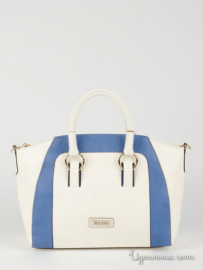Сумка Milana, цвет голубой, белый