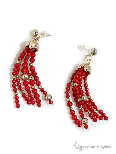 Серьги Be You to Full, цвет Красный