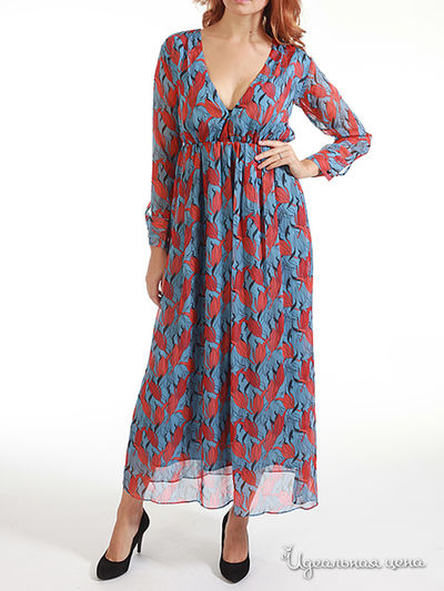 Платье (TA)markaStile, цвет голубое, красное