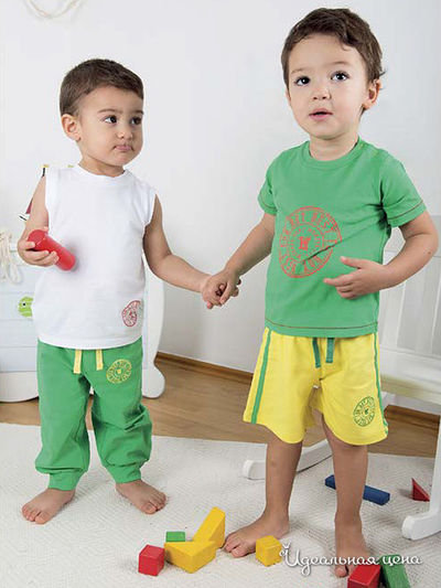 комплект: шорты и штанишки WONDERKIDS, цвет салатовый Wonderkids, цвет салатовый