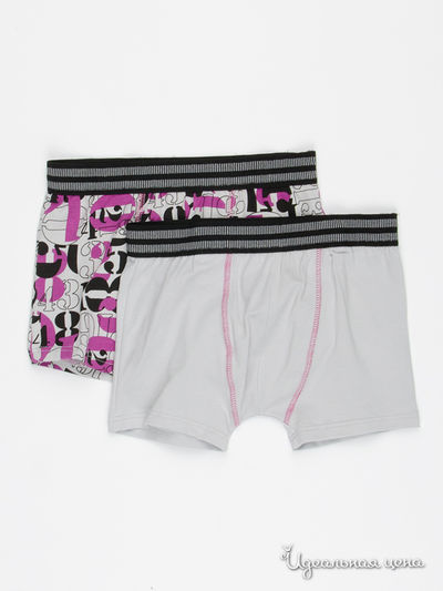 Трусы-боксеры (2 шт.) для мал., Absorba, цвет серый