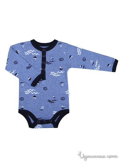 Боди с длинными рукавоми Joha для мал., цвет сине-голубой Joha, цвет сине-голубой