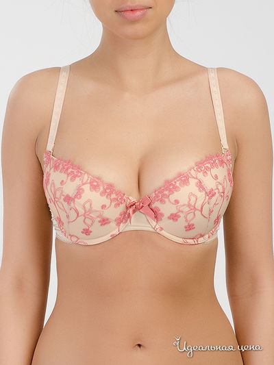 Бюстгальтер Sawren, цвет коралловый, бежевый