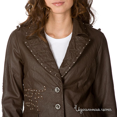 Куртка Ed Hardy женская, цвет коричневый