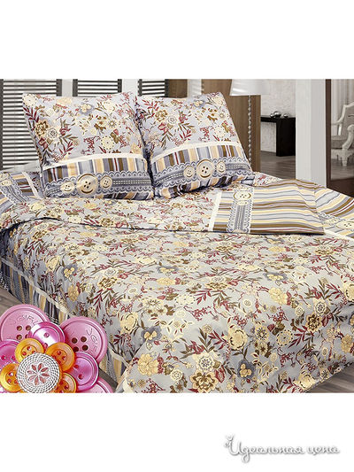 Комплект постельного белья 1,5-спальный, 70*70 Сова и Жаворонок, цвет мультиколор