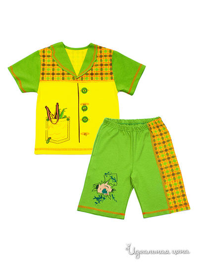 Комплект Апрель для мальчика, "Проказник" желтый, зеленый Апрель, цвет "Проказник" желтый+зеленый