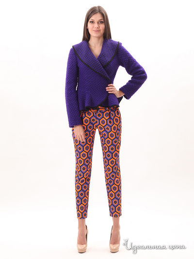 Брюки M.A.K.K.O., цвет оранжевый, фиолетовый