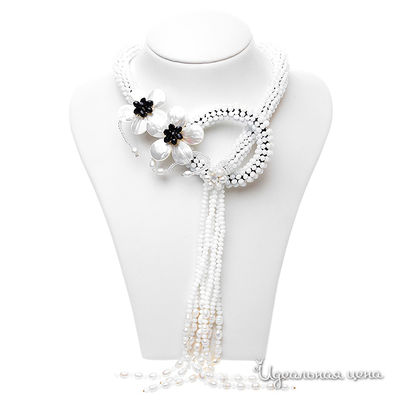 Колье Эсмеральда, цвет белый, черный, серый