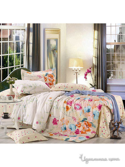 Комплект постельного белья Евро Valtery, цвет мультиколор