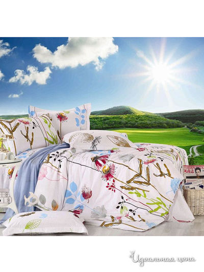 Комплект постельного белья Евро Valtery, цвет мультиколор