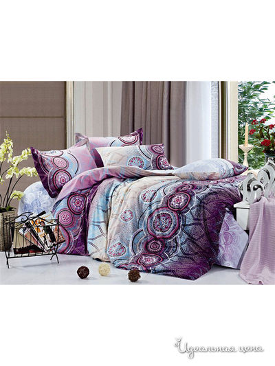 Комплект постельного белья, Евро Valtery, цвет мультиколор