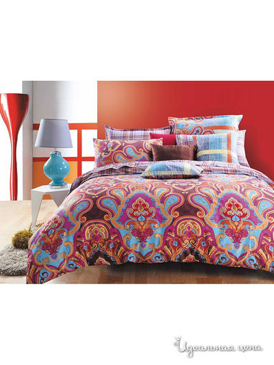 Комплект постельного белья, Евро Valtery, цвет мультиколор