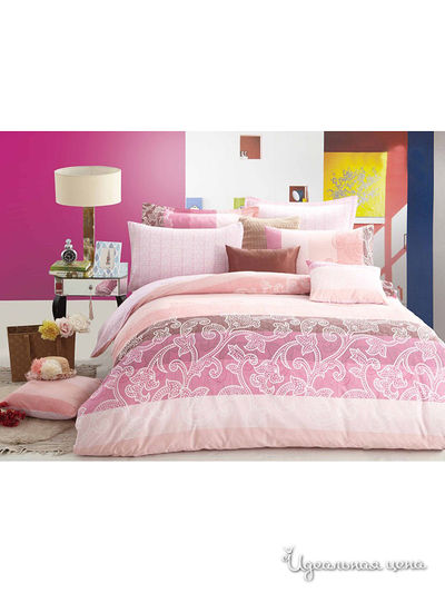 Комплект постельного белья, двуспальный Valtery, цвет мультиколор