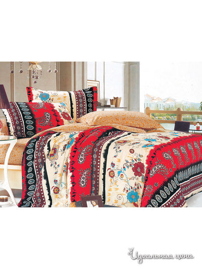 Комплект постельного белья, двуспальный Valtery, цвет мультиколор