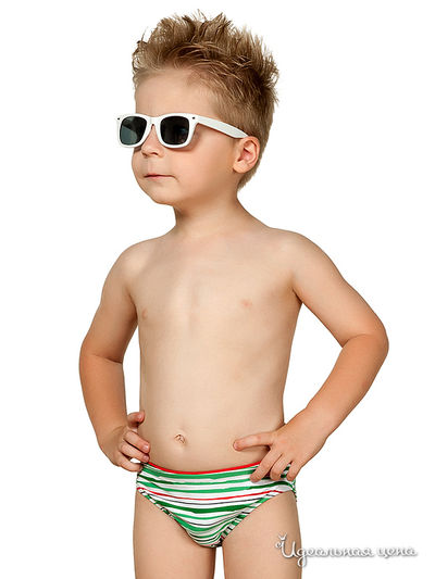 Плавки Nirey, цвет белый + принт 'сказочный лес'