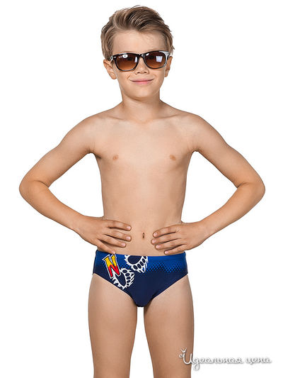 Плавки Nirey, цвет синий + принт 'сила медведя'