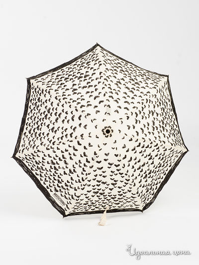 Зонт Moschino, цвет молочный, черный