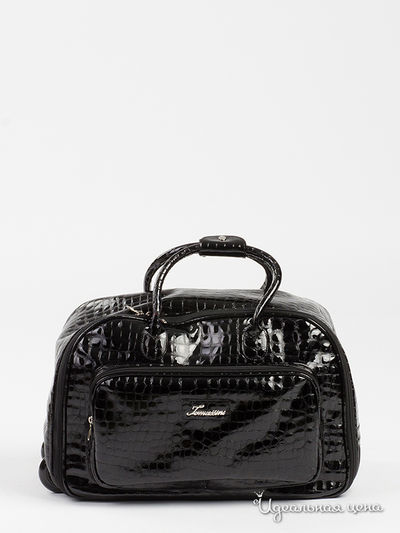 Сумка Maria Tomassini, цвет черный лак под крокодила