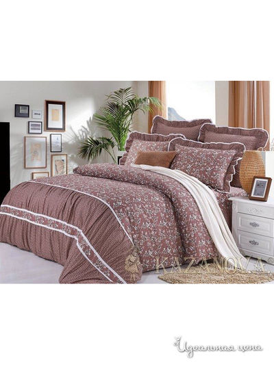 Комплект постельного белья Евро Kazanov.A., цвет коричневый