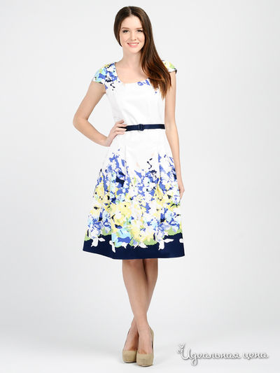 Платье Arrangee, цвет белый, синий