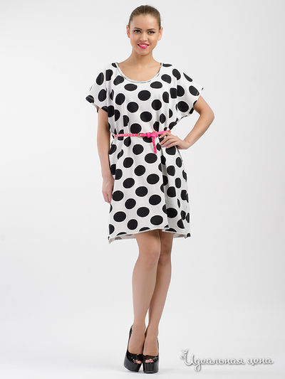 Платье Vicolo, цвет белый, черный, фуксия