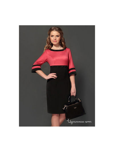 Платье Lissana, цвет черный, коралловый