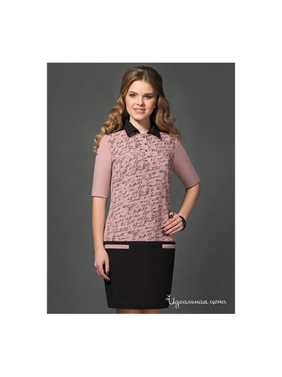 Платье Lissana, цвет светло сиреневый, черный