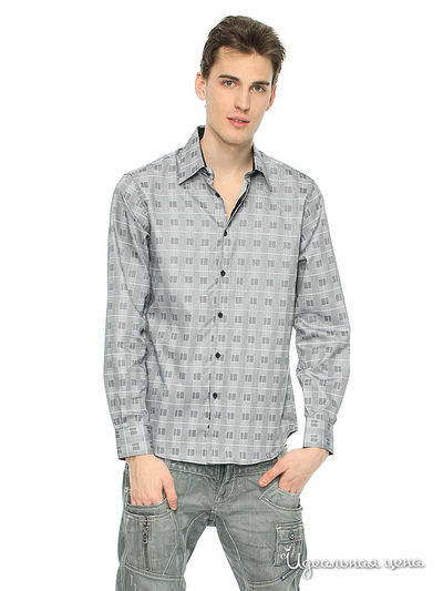 Рубашка Ko's, цвет белый, синий