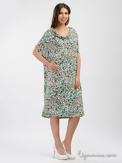 Платье La Via Estelar, цвет пестрый зеленый