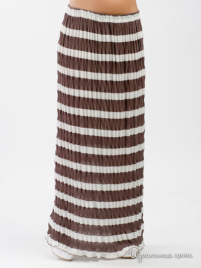 Юбка La Via Estelar, цвет бело-коричневый