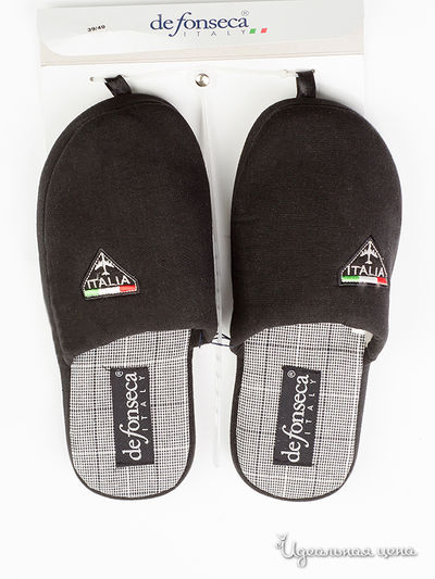 Тапочки De Fonseca, цвет черный